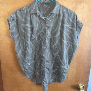 Prana Floral Button Up
